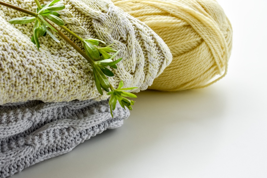 Vegane Strickwolle - Pullover und Pflanzen