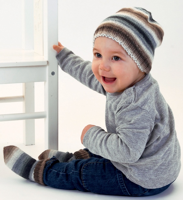 Strickideen für Babys: Mütze und Socken