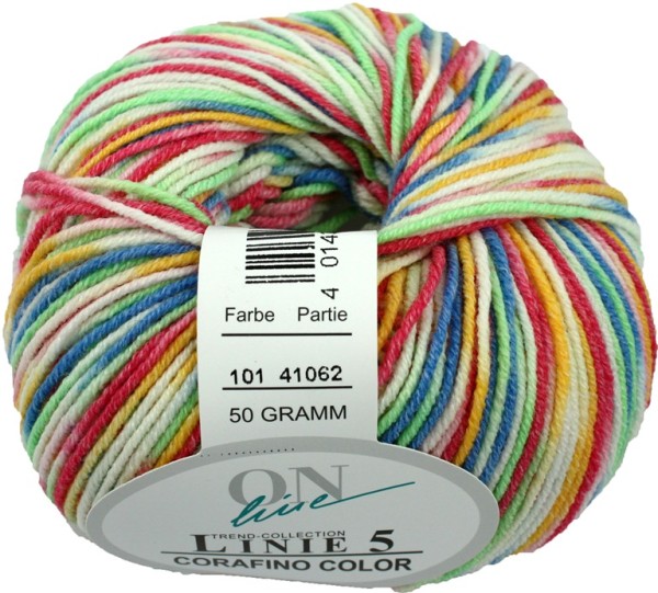 Linie 5 Corafino Color von ONline Wolle Fb. 101