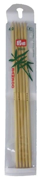 Prym Bambus-Strumpfstricknadeln 20cm