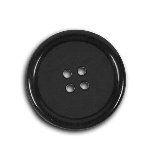 4 Loch Modeknopf von Union Knopf schwarz
