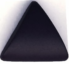 Dreiecksknopf mit Öse dunkellila